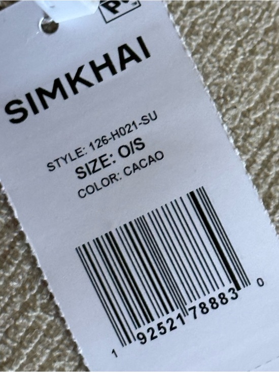 Simkhai Finn Suede Hobo Bag Cacao Brown NWT - Picture 7 of 7